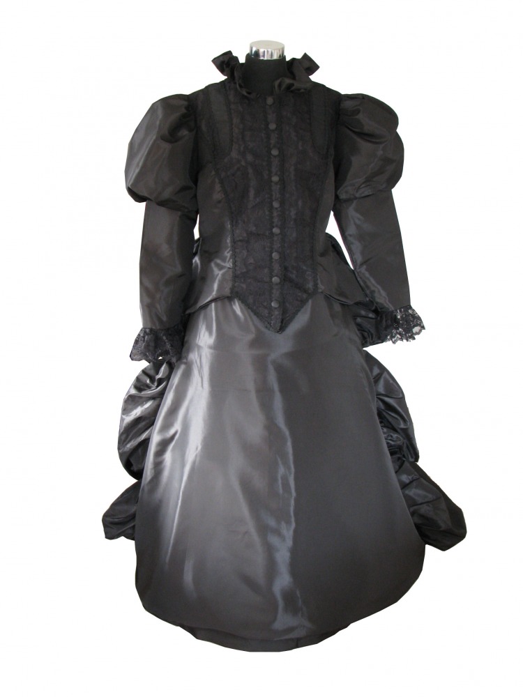 Ladies Deluxe Victorian Evening Ball Gown Queen Victoria Costume Size
